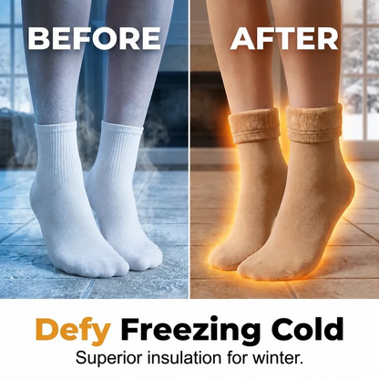 Winter soft plush floor socks