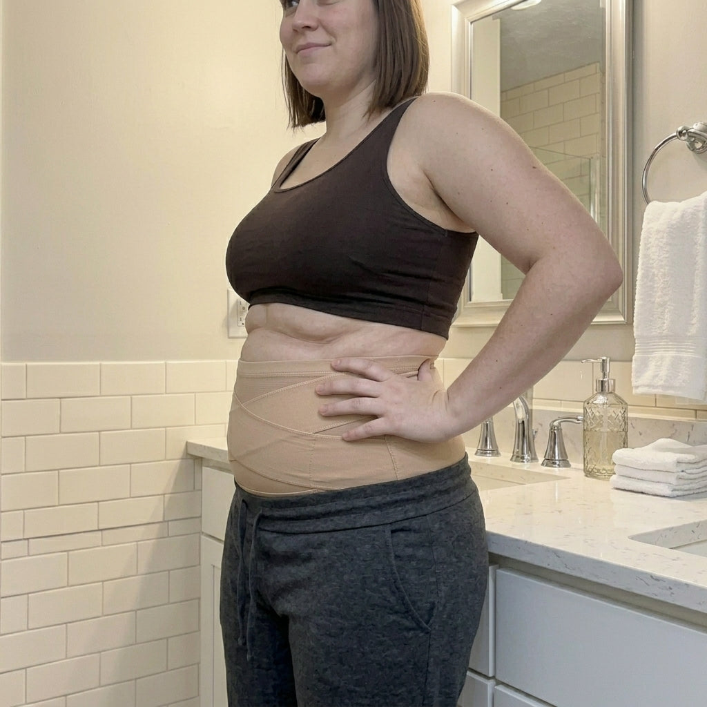 Woman wearing Boheads under clothes